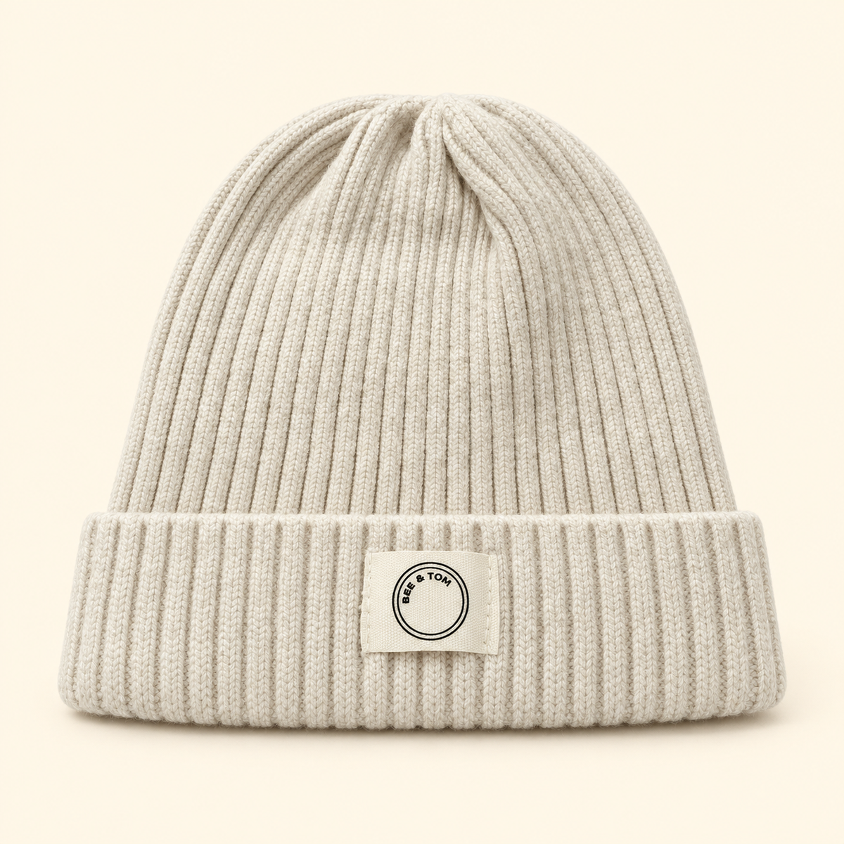 Turn up beanie (beige)