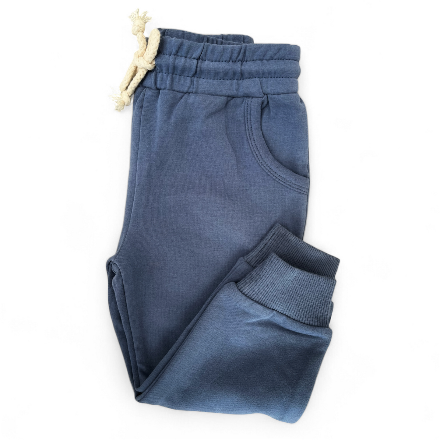 Buttery-soft cotton tracksuit (blue)