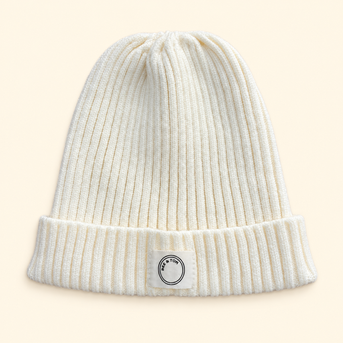 Turn up beanie (cream)