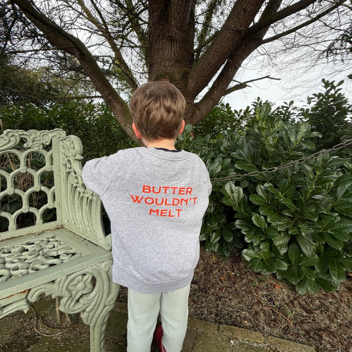 Butter wouldn't melt sweatshirt (grey)