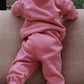 The cotton essential tracksuit (pink)
