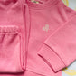 The cotton essential tracksuit (pink) & beanie (lilac)