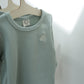 Ribbed cotton top and bottom (mint green)