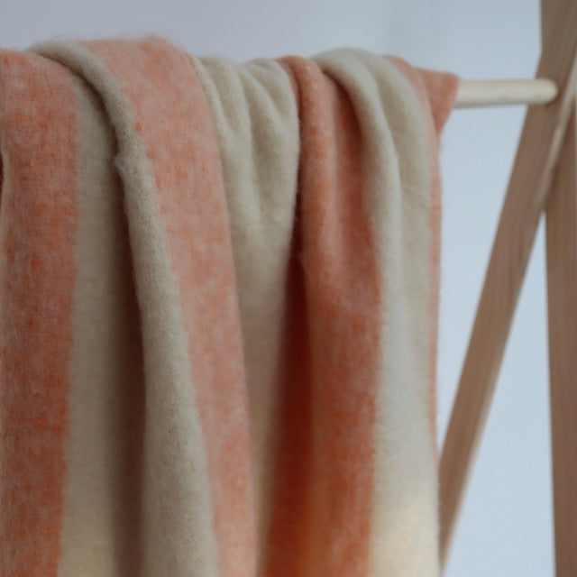 Sustainable blanket (orange stripe)