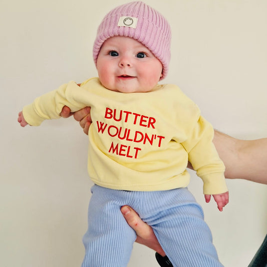 Butter wouldn't melt sweatshirt (yellow)