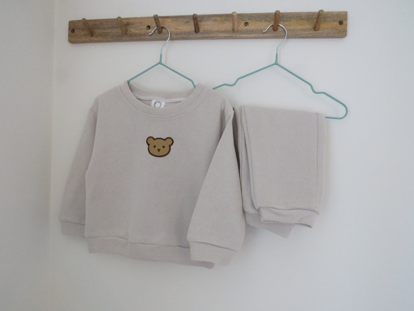 Bear top and bottom set (grey)