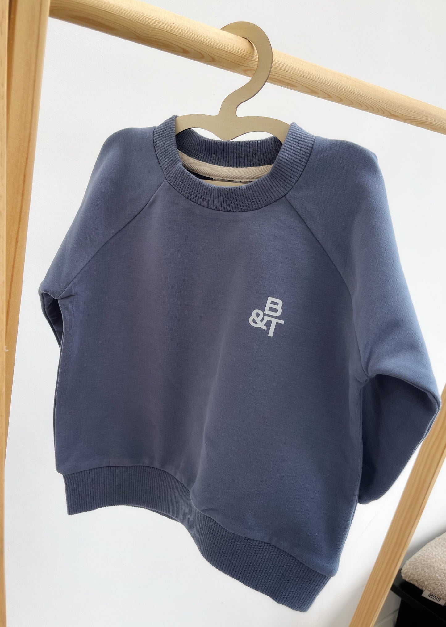 Buttery-soft cotton tracksuit (blue)