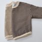 Long-sleeved sweatshirt (brown and ecru)