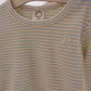 Striped ribbed cotton set (blue)