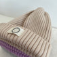 The cotton essential tracksuit (caramel) & beanie (beige)