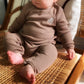 Stretch onesie (brown)