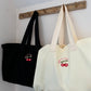 Cherry tote bag (cream)