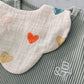 Cotton bib (bright heart)