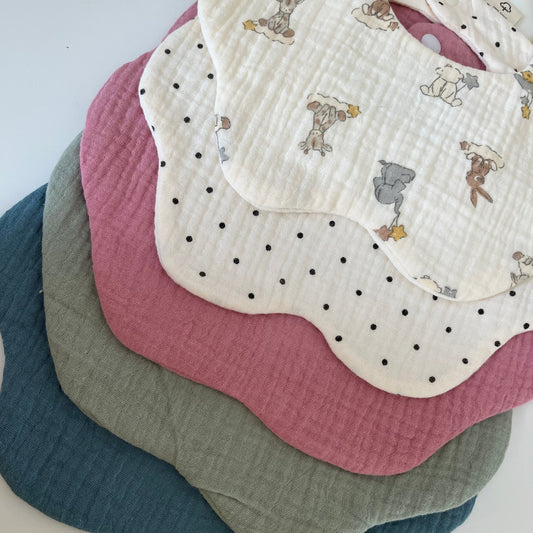 Cotton bib (polka dot)