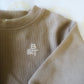 Cotton sweatshirt and bottoms set (stone)