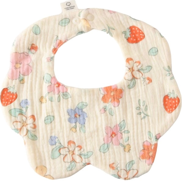 Cotton bib (flower)